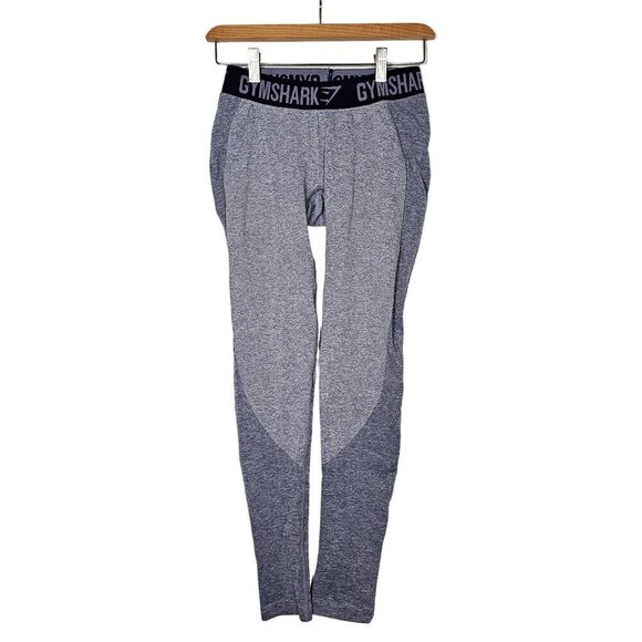 Gymshark Seamless Flex Gray High-Waisted Leggings Moisture Management Womens S - Picture 1 of 10